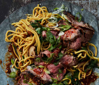 Beef and shiitake noodles 404 x 346