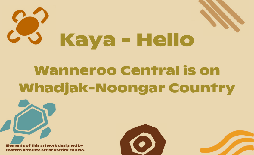 Kaya - Hello Wanneroo Central is on Whadjak-Noongar Country